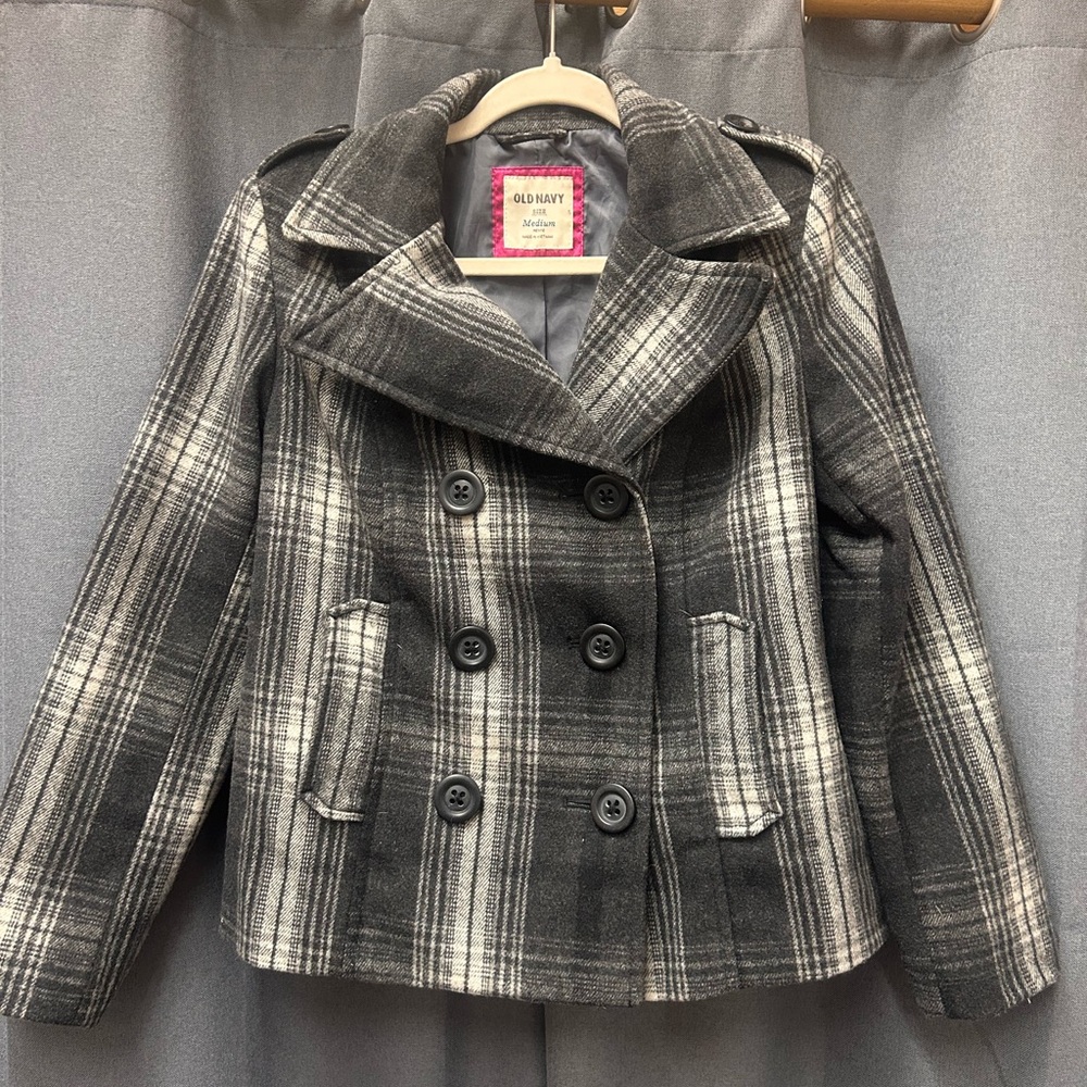 Plaid old navy jacket